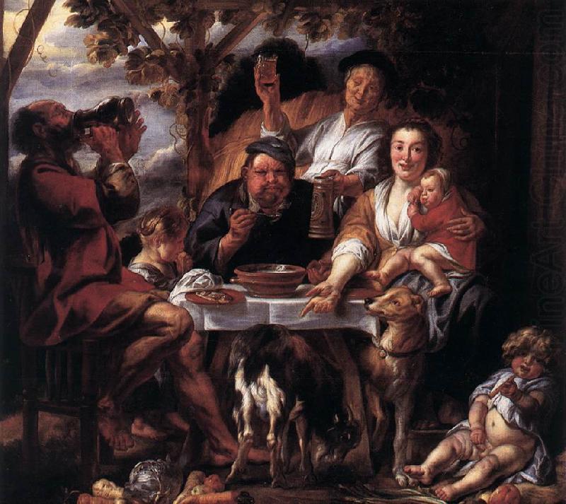 JORDAENS, Jacob Eating Man f china oil painting image